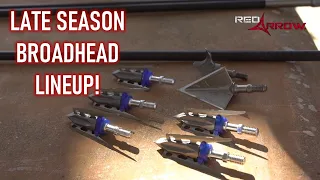 Late Season Broadhead Lineup! I Red Arrow