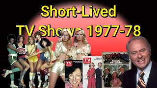 1977-78 Short-Lived TV Shows