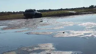 Stu's supercharged Pajero out for a whip!