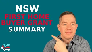 NSW First Home Buyer Grant SUMMARY! | 2024