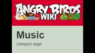 What's on the Music page on the angry birds wiki