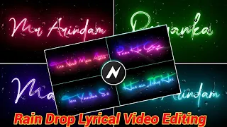 Trending Rain Drop video Editing|Raindrop Lyrical Video Editing|Node video Editing Tutorial