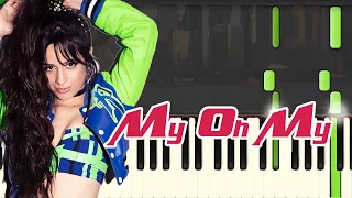 🎹Camila Cabello - My Oh My ft. DaBaby (Piano Tutorial Synthesia)❤️♫