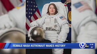 Female NASA astronaut makes history
