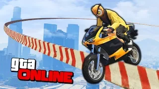 БЕСКОНЕЧНЫЙ СЛАЙД НА БАЙКЕ! 120% ХАРДКОРА НА МОТОПАРКУРЕ В GTA 5 ONLINE ( ГТА 5 ГОНКИ )