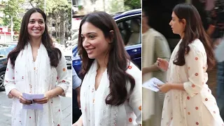 TAMMANAH BHATIA, KARAN TACKER & DHEERAJ KUMAR REACHED TO CAST THEIR VOTE