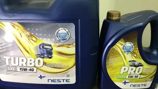 Neste Oil как отличить оригинальное масло