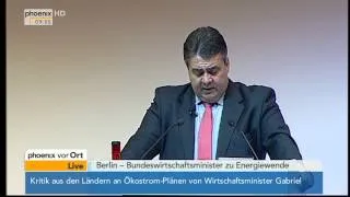 "Energiewirtschaft 2014": Rede von Wirtschaftsminister Gabriel (SPD) am 21.01.2014