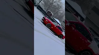 Mustang in snow #canada #canadianstudent#toronto #karanaujla#toronto#india #punjab#shorts#waheguruji