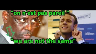 Macky répond Macron