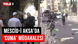 İsrail polisi Filistinlilerin Mescid-i Aksa'ya girişine engel oldu!