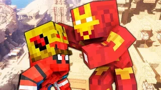 IRON MAN MADE SPIDER MAN INTO REVERSE FLASH VOLODYA  IN MINECRAFT VIDEO FOR CHILDREN CARTOON