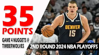 Nikola Jokic Game 4 Highlights Timberwolves vs Nuggets 2nd Round 2024 NBA Playoffs