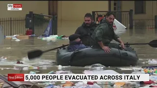 Thousands left stranded due to heavy rain and floods in Italy