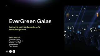 EverGreen Galas presentation - Agile Project Management UCW
