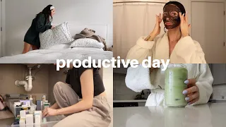 PRODUTIVE VLOG: going to the gym, organizing my bathroom, meal prep + spend the day with me
