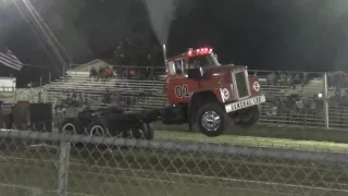 Central Illinois Truck Pullers - General Lee's wheel stand down the track