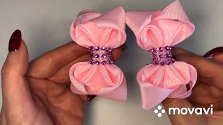 МК Бантики из ленты 2,5 см 🎀🎀. DIY Ribbon bows 🎀🎀. Laço de fita 🎀🎀