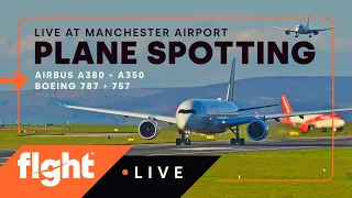 LIVE Plane spotting at Manchester Airport - 05/05/24