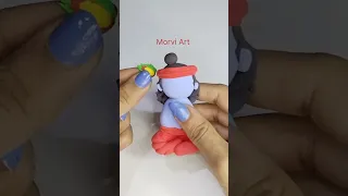 DIY Clay Cute Krishna Idol || DIY Clay Baby Krishna || Jay Shree Krishna || How To Make Clay Krishna