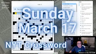 All Over the Map [0:23/10:23]  ||  Sunday 3/17/24 New York Times Crossword