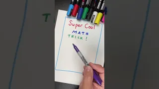 Very cool math trick or math hack to amaze your friends #SHORTS