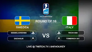 #IIHFEsports Fan Championship Round of 16: Sweden vs. Italy | #IIHFWorlds