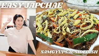 Easy Japchae (Korean Glass Noodle Stir Fry)