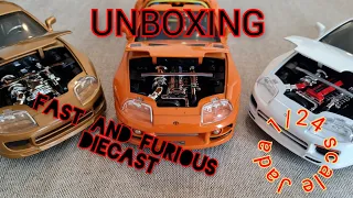 Open Up Jada Toys FAST AND FURIOUS DIECAST "UNBOXING "Toyota Supra