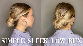 Quick & Easy Sleek Low Bun Tutorial