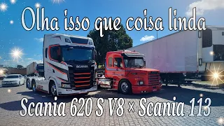 Olha esse caminhão Scania 620 S V8 e esse Scania 113 do Patrão.