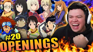 Reacting to ANIME Openings for the FIRST TIME #20