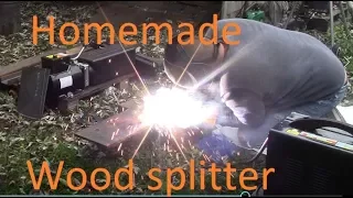 Homemade wood splitter, Electric / Hydraulic wood splitter PART 1