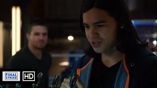 Cisco And Caitlin Visit The Arrow Cave Scene | Arrow 3x08