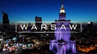 Warsaw, Poland By Night | 4K Drone Video