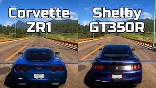 Forza Horizon 5: Chevrolet Corvette ZR1 vs Ford Shelby GT350R - Drag Race