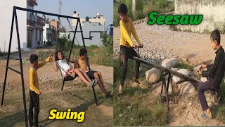 Metal Swing Making At Home || Metal swing in park ||Metal swing making for kids