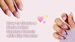 How To: Peek-A-Boo Glitter Reverse French Manicure | Valentine's Day Nail Tutorial by DipWell