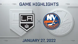 NHL Highlights | Kings vs. Islanders- Jan 27, 2022