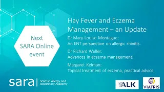 SARA - Hay Fever and Eczema Management - an Update