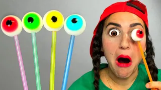 DUBYBUBA 손가락 가족 노래 재미있는 비디오Lollipops gummy eyeball
