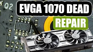 EVGA 1070 graphics card Repair - Suddenly Went Black Not Detected