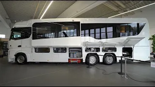 Largest mobile homes in the world: Concorde Centurion 1200 Mercedes Benz Actros Giga Liner. 