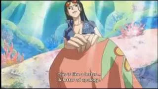 Usopp's Nico Robin Impression & Robin finds Joy Boy Poneglyph - One Piece
