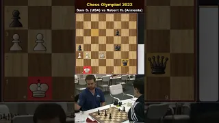 Heartbreaking for USA! Sam Shankland makes an illegal move | Chess Olympiad 2022 #shorts