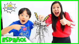 Aprende sobre imanes y magnetismo para niños  Video educativo con el mundo de Ryan