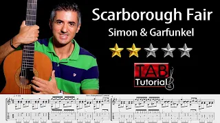 Scarborough Fair (Simon & Garfunkel) | Classical Guitar Tutorial + Sheet & Tab
