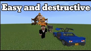 ✅Cómo hacer un cañón de TNT en Minecraft (Fácil y rápido)