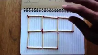 Matchstick problem remove 3 sticks make 3 squares