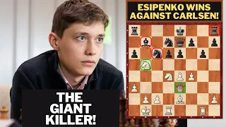 Esipenko Beats Magnus Carlsen || Esipenko vs Carlsen || Tata Steel Chess 2021